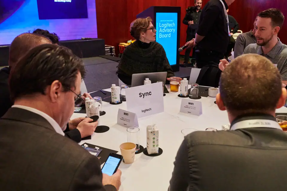 Logitech partner meeting during ISE
