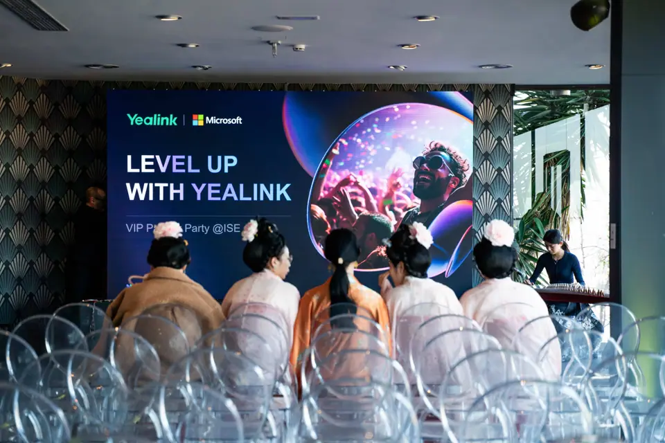 Evento VIP de Yealink y Microsoft durante ISE en Barcelona